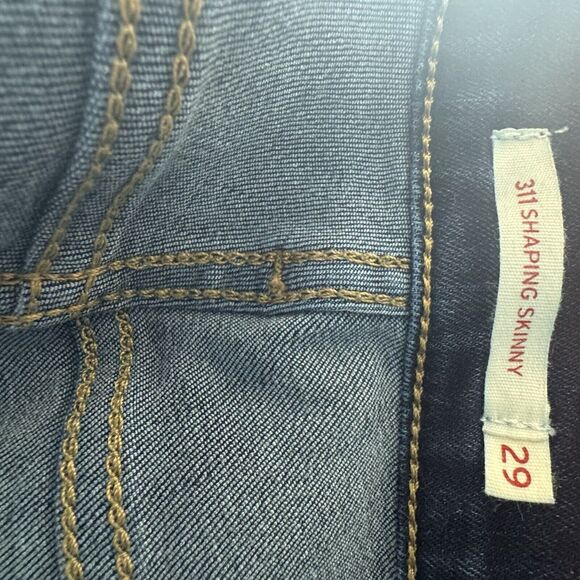 Levi's Women's 311 Shaping Skinny Mid Rise Tummy Slimming Jeans, Blue, Size 29 - Picture 9 of 9